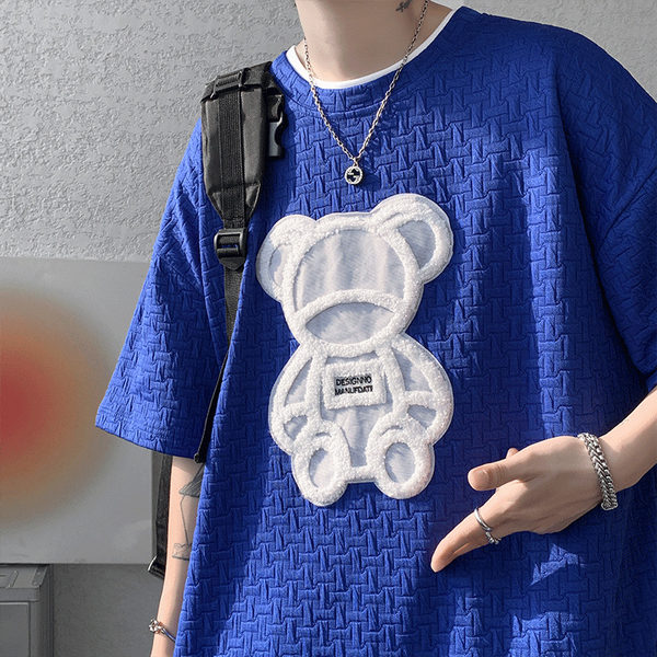 เสื้อยืดผู้ชายอ้วน S-5XL(อกเสื้อ39-51นิ้ว)