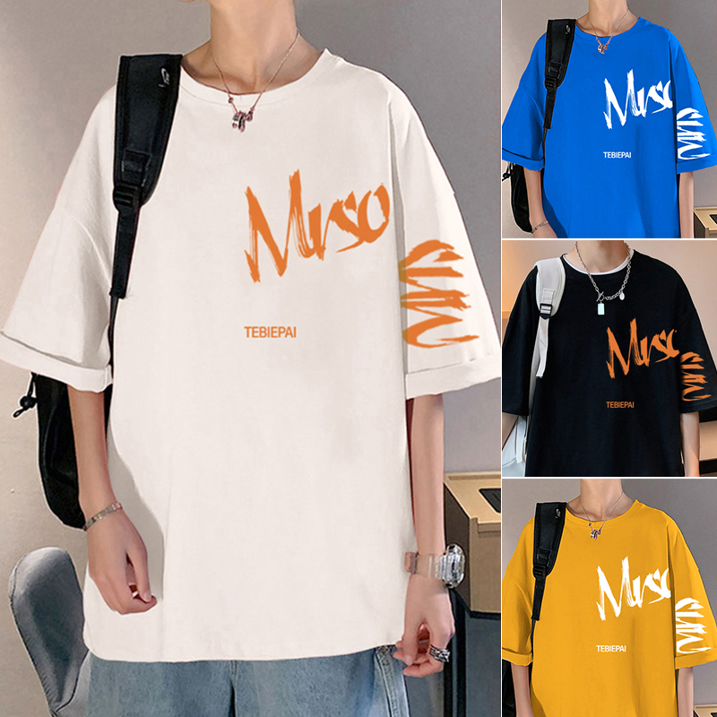 เสื้อยืดผู้ชายอ้วน XL-5XL อกเสื้อ40-52 นิ้ว