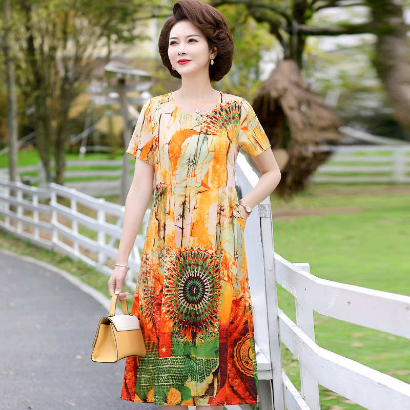 เดรสวัยผู้ใหญ่40-60ปี เดรสคุณแม่ ชุดเดรสทำงานวัยผู้ใหญ่ แบรนด์ MAMA DRESS