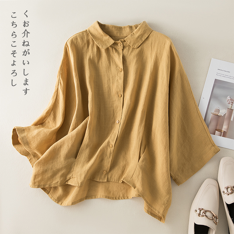 เสื้อลินิน เสื้อผ้าฝ้ายลินิน เสื้อเชิ้ตผ้าลินิน