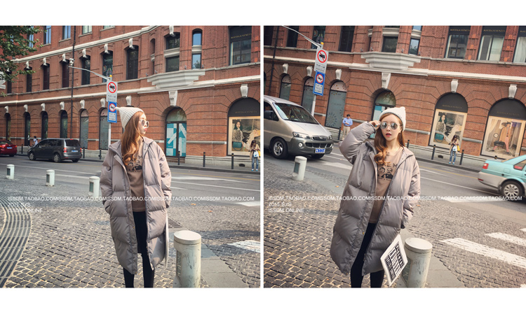 เสื้อกันหนาว สีเทา ตัวยาว ผ้าร่มกันลม บุนวมนุ่ม ซิปและกระดุมหน้า พร้อมส่งจ้า