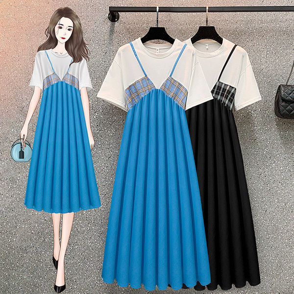 เดรสคนอ้วน เดรสสาวอวบ ชุดเดรสคนอ้วนวัยรุ่น BY PLUS SIZE Girl