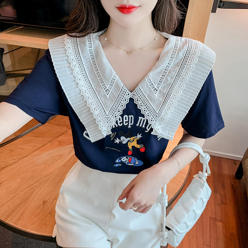 เสื้อยืดวัยรุ่นน่ารักๆ เสื้อวัยรุ่นแขนสั้น เสื้อผ้าวัยรุ่นเกาหลี แบรนด์ Wiyike