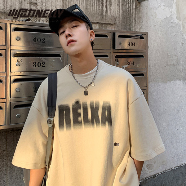 เสื้อยืดคอกลม ผู้ชาย เสื้อยืดผู้ชายเกาหลี เสื้อยืดเกาหลี แบรนด์ NELLY
