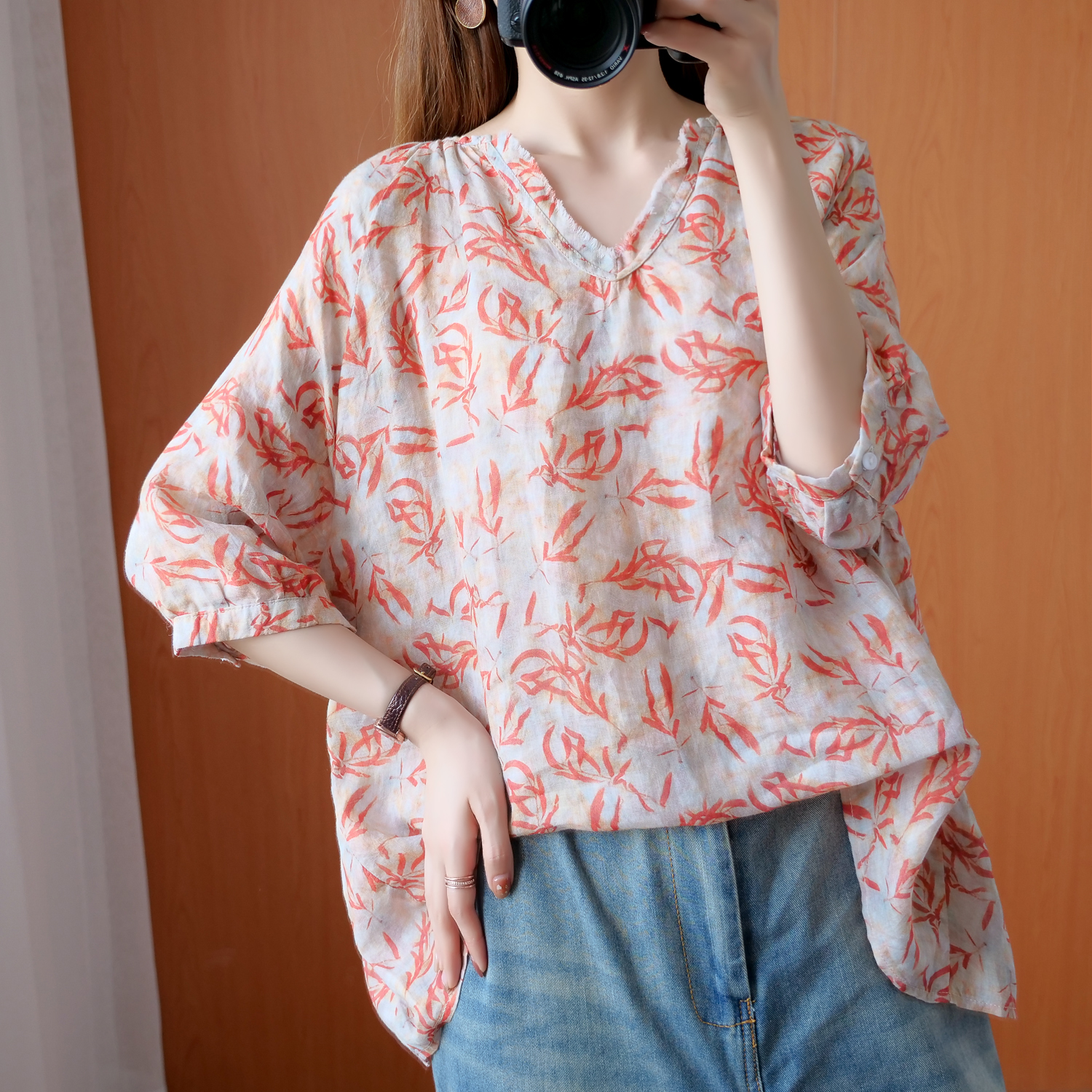 เสื้อลินิน เสื้อผ้าฝ้ายลินิน เสื้อเชิ้ตผ้าลินิน
