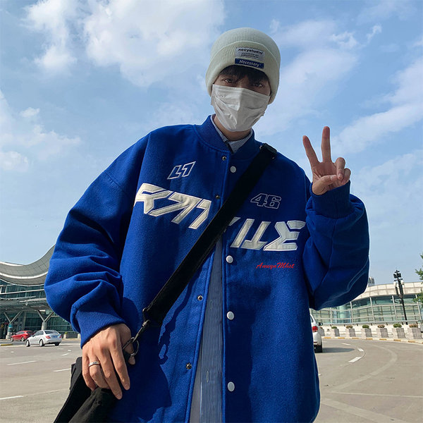เสื้อแจ็คเก็ตเบสบอล เสื้อคลุม เสื้อแขนยาวสไตล์เกาหลี