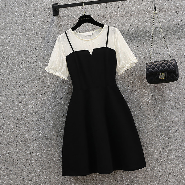 เดรสคนอ้วน เดรสสาวอวบ ชุดเดรสคนอ้วนวัยรุ่น BY PLUS SIZE Girl