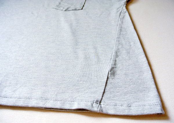 เสื้อผ้าแฟชั่น เสื้อยืด ตัวหลวมพับแขน