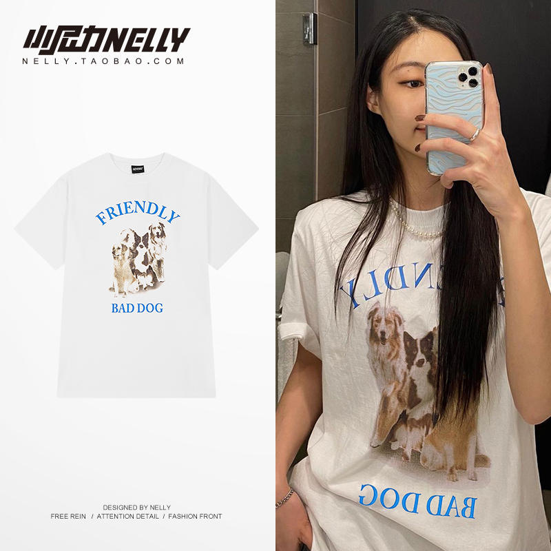 เสื้อยืดคอกลม ผู้ชาย เสื้อยืดผู้ชายเกาหลี เสื้อยืดเกาหลี แบรนด์ NELLY