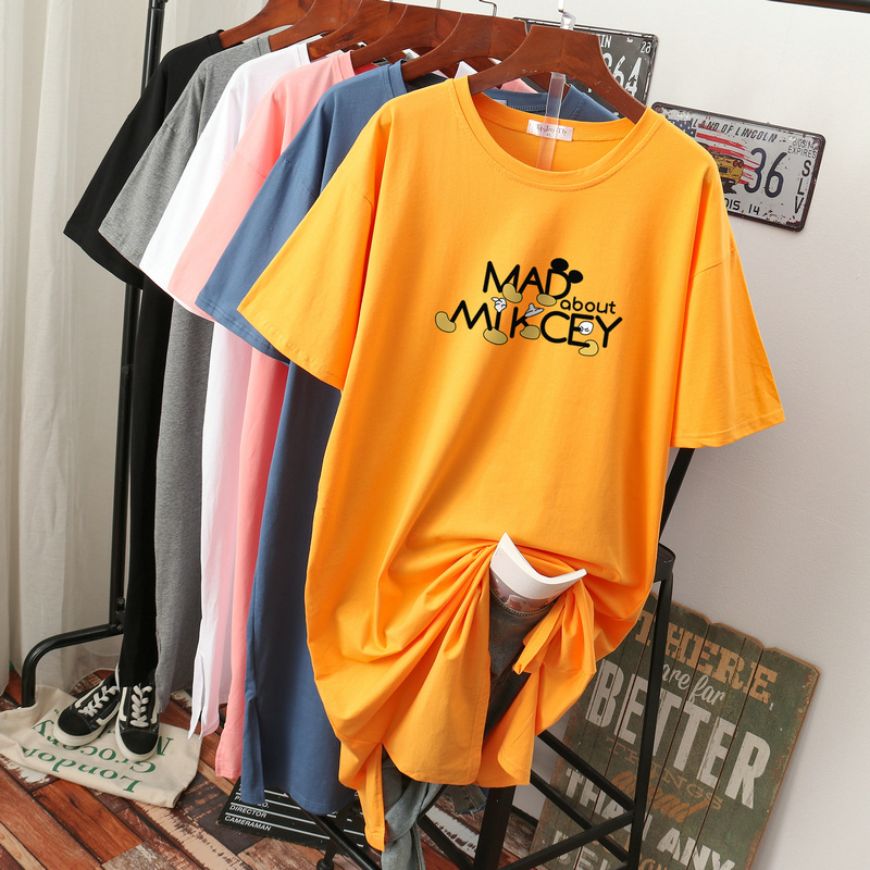 เดรสสไตล์เสื้อยืด S-3XL(อกเสื้อยืด 43- 51 นิ้ว)ใส่สบายๆอยู่บ้าน ใส่นอน