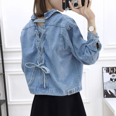 เสื้อแจ็คเก็ตยีนส์ เสื้อยีนส์ผู้หญิงเทห์ๆ