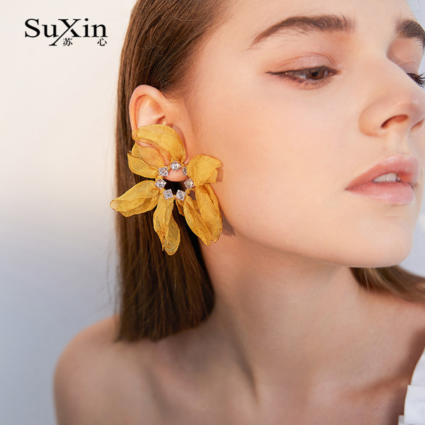 ตุ้มหู ต่างหู ต่างหูผู้หญิง By SuXin