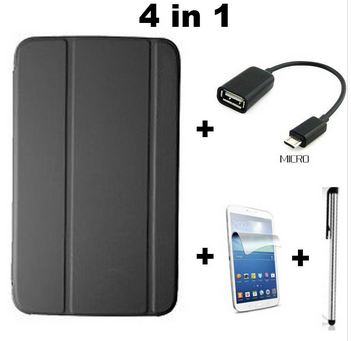 ถูกเหมือนแจกฟรี เคส samsung galaxy tab3 T310 T311 8 นิ้ว แถมฟรี ฟิล์มกันรอย ปากกาเขียนหน้าจอ สาย OTG มูลค่ารวมกว่า 570 บาท no 32745