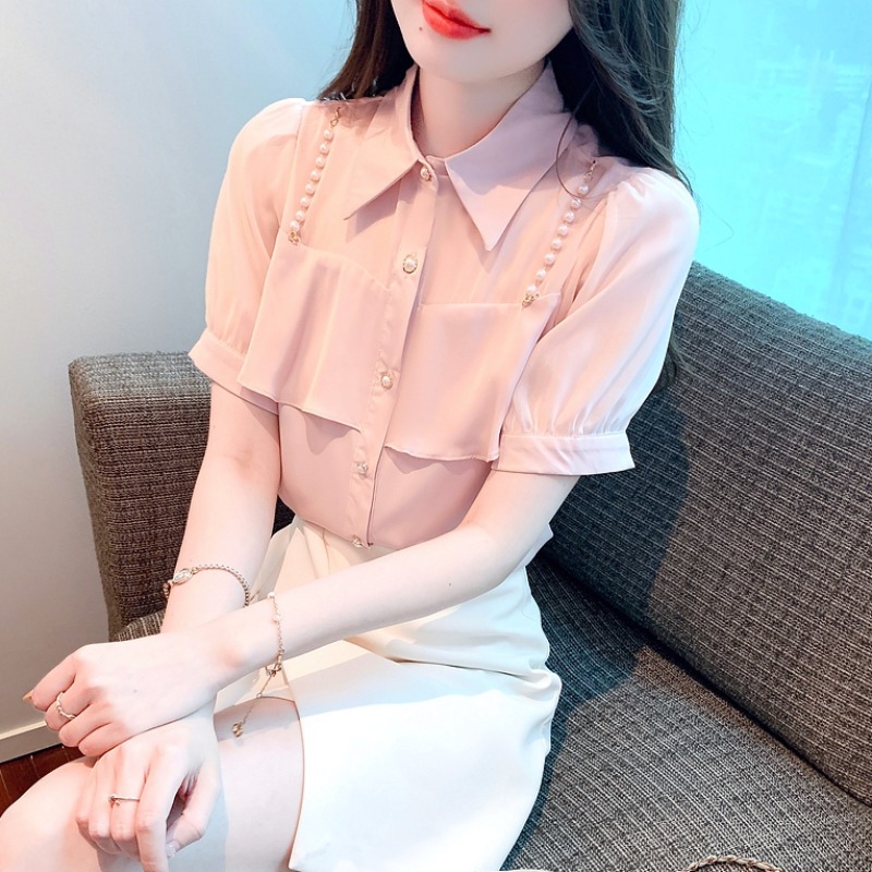 เสื้อเชิ้ตผู้หญิงแขนยาว เสื้อเชิ้ตผู้หญิงใส่ทํางาน 390 บาทต่อชิ้น ฟรีค่าจัดส่ง