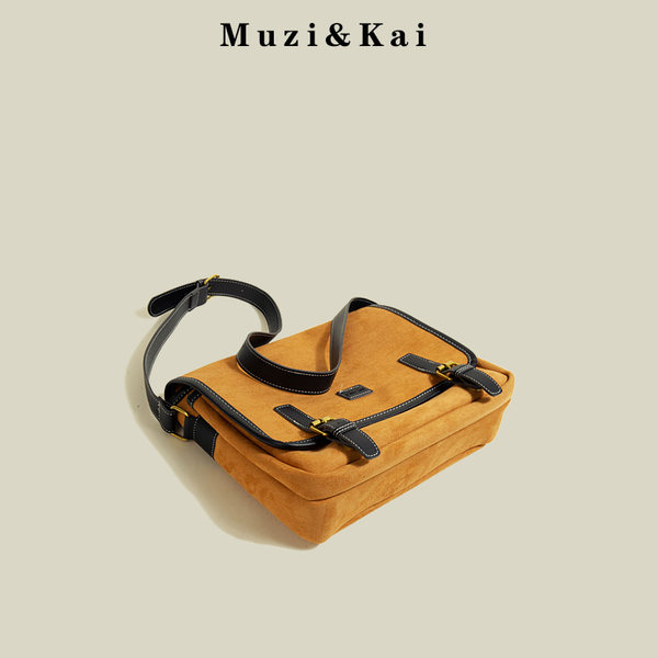 กระเป๋าสะพายข้างผู้หญิง กระเป๋าสะพายสไตล์เกาหลี By Muzi&Kai