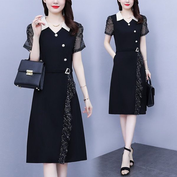 เดรสคนอ้วน เดรสสาวอวบ ชุดเดรสคนอ้วนวัยรุ่น BY PLUS SIZE Girl