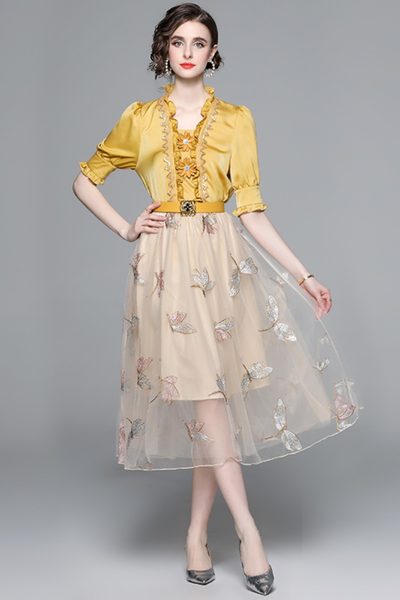 ชุดเดรสยาวสวยๆ ชุดเดรสยาวใส่สบาย ใส่ทำงาน