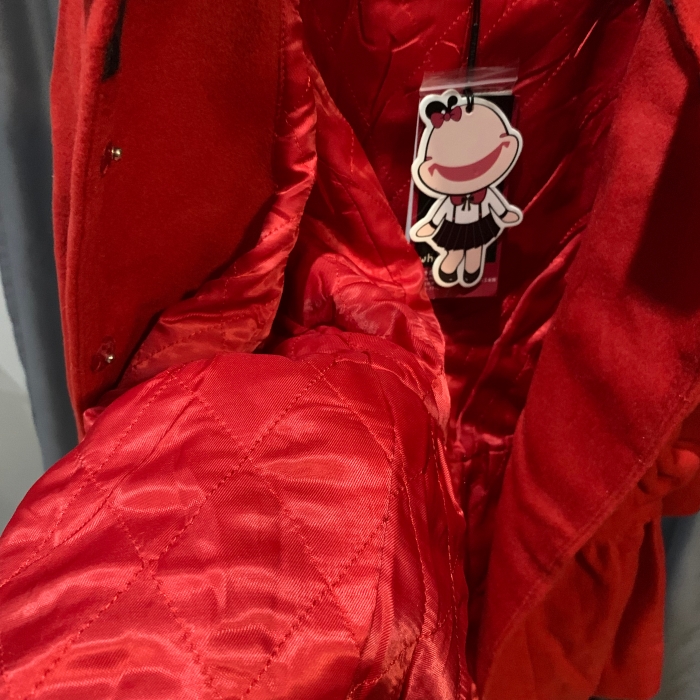 เสื้อโค้ทเด็ก เสื้อกันหนาวเด็ก พร้อมฮู้ดลายสก๊อต บุซับในกันลมอย่างดี น่ารักมากๆค่ะ สีแดง