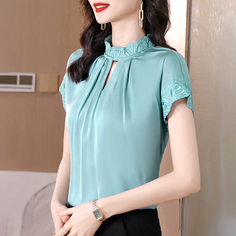 เสื้อชีฟอง เสื้อแฟชั่นสุภาพสตรีวัยผู้ใหญ่ มีไซต์ อก34นิ้ว-43นิ้ว
