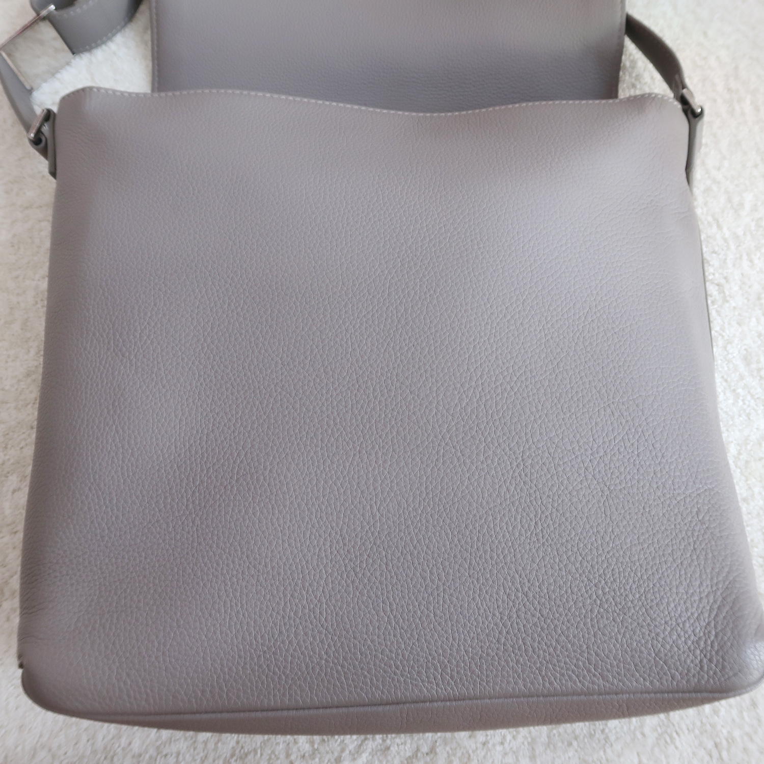 Dior Homme Grey Calfskin Messenger Bag