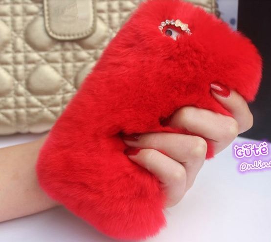 เคส Samsung galaxy note 3 n9000 เคสขนเฟอร์ ขนกระต่ายแท้ ขนนุ่มสุด ๆ สีแดงสด เข้ากับสาวเปรี้ยว 10120_2