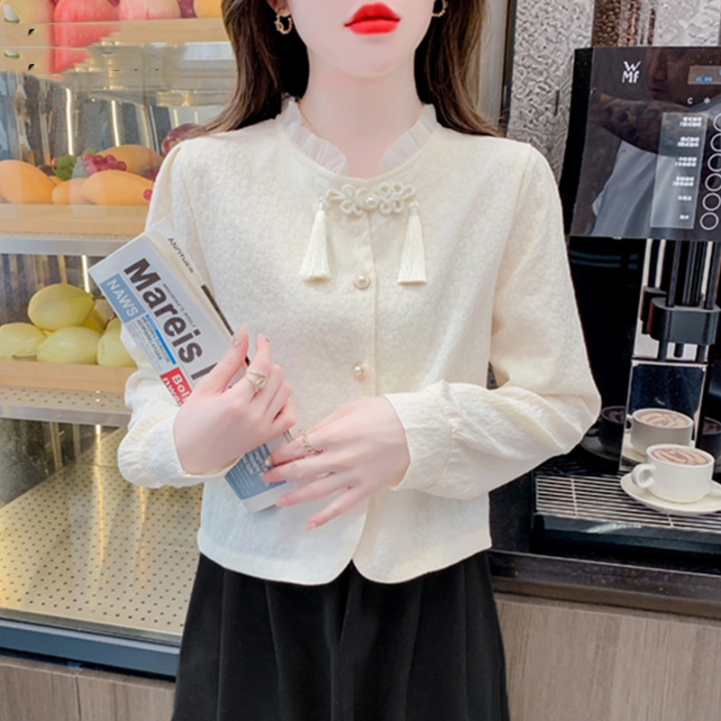 เสื้อเชิ้ตผู้หญิงแขนยาว เสื้อเชิ้ตผู้หญิงใส่ทํางาน 390 บาทต่อชิ้น ฟรีค่าจัดส่ง