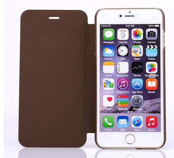 เคสหนัง เคส iPhone 6 4.7 สไตล์ วินเทจ สีน้ำตาลเข้ม กาแฟ สีแนวผู้ใหญ่ เคสแบบหรู สามารถพับตั้ง iphone ได้ ของขวัญให้แฟน สุดเก๋ 198616_2