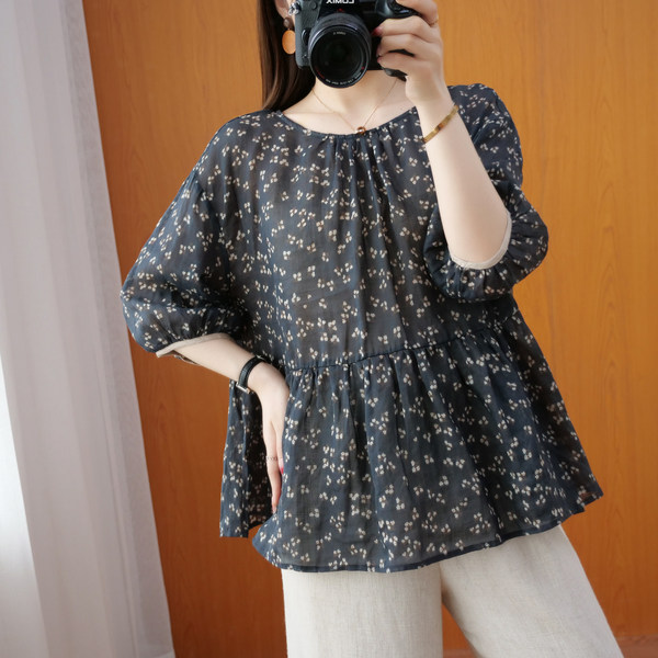 เสื้อลินิน แบบเสื้อสวยๆ เสื้อผ้าฝ้ายลินิน เสื้อเชิ้ตผ้าลินิน BY LININ