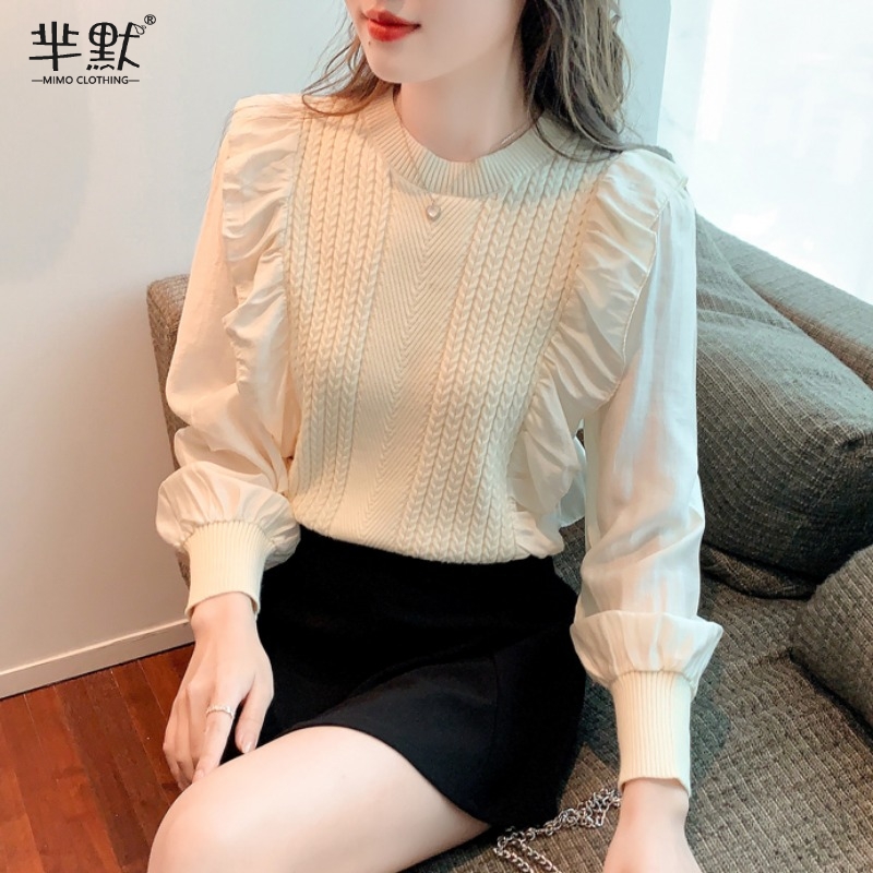 เสื้อลูกไม้ เสื้อเชิ้ตแขนยาว