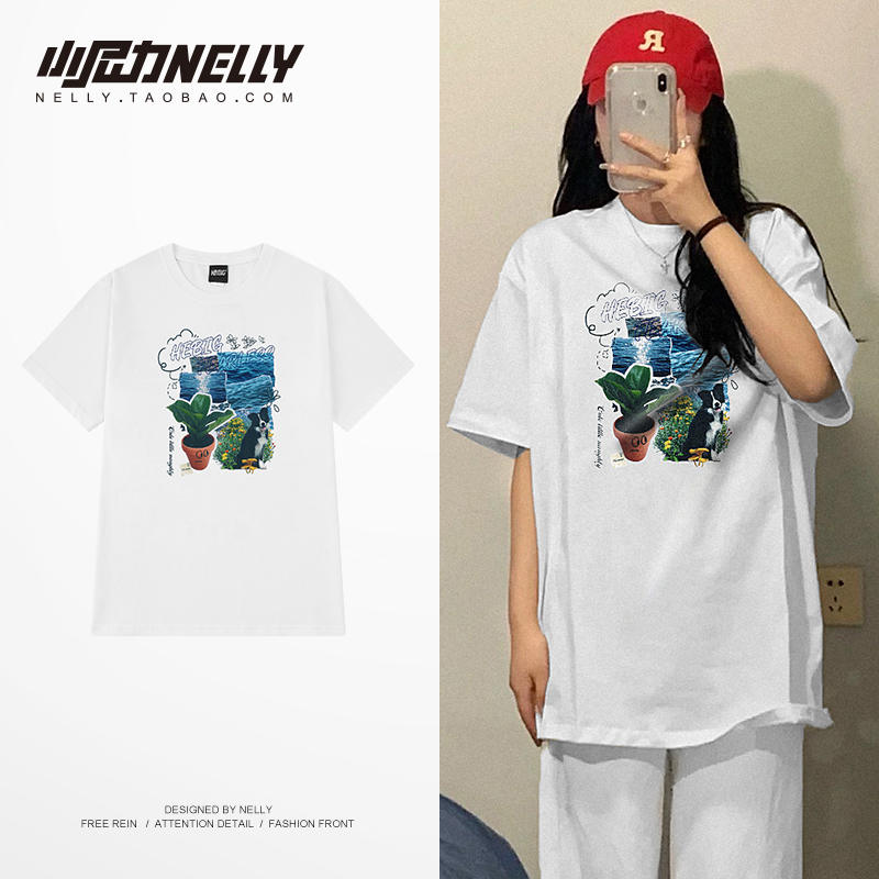 เสื้อยืดคอกลม ผู้ชาย เสื้อยืดผู้ชายเกาหลี เสื้อยืดเกาหลี แบรนด์ NELLY