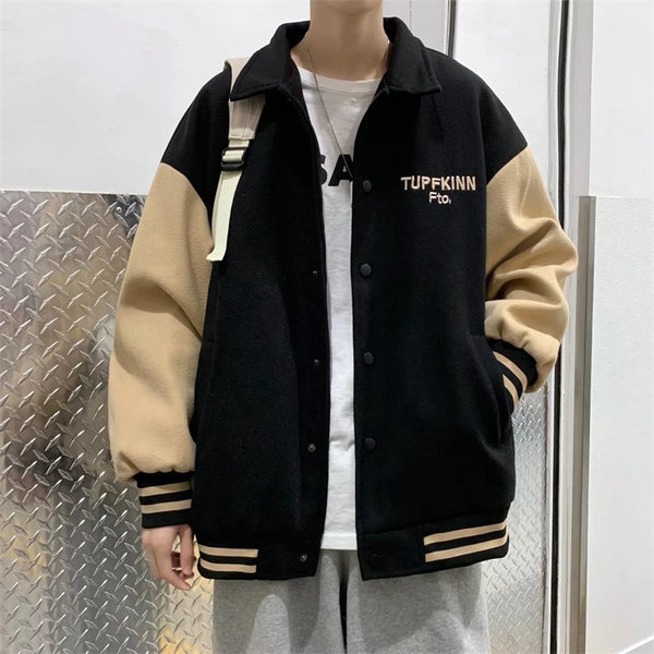 เสื้อแจ็คเก็ตเบสบอล เสื้อคลุม เสื้อแขนยาวสไตล์เกาหลี