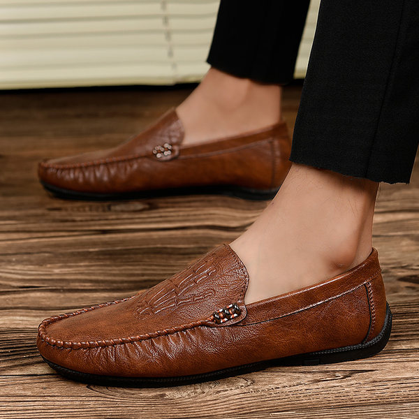 รองเท้าหนังผู้ชาย มีไซส์39-44 รองเท้าโลฟเฟอร์ชาย Slip-On Shoes