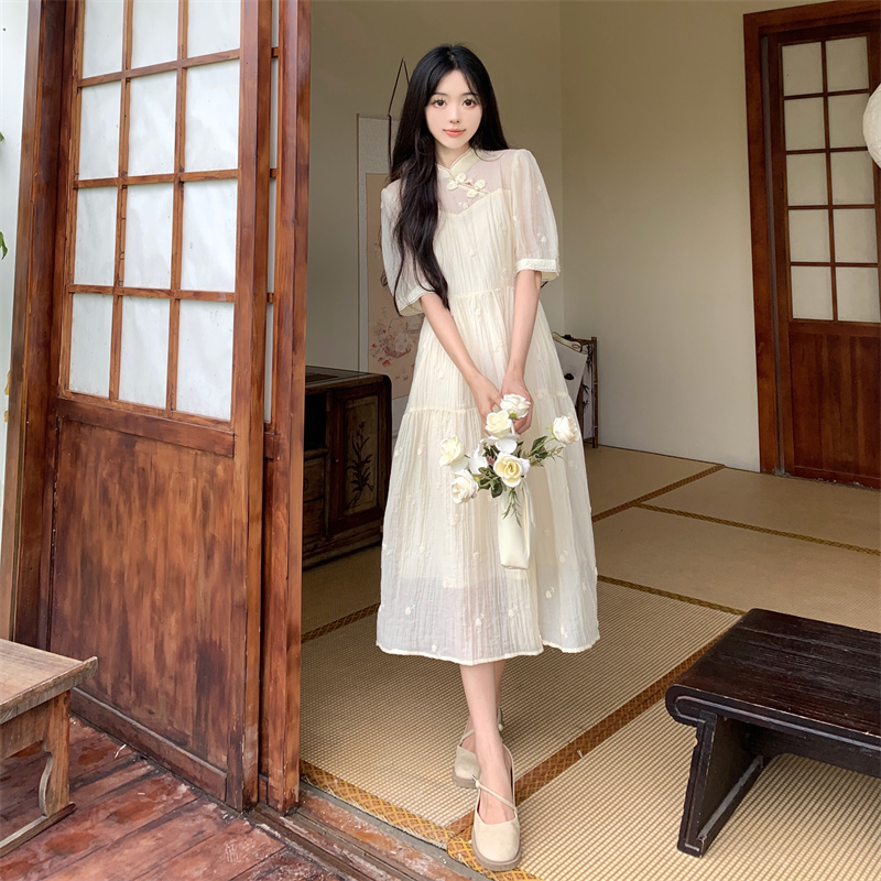 เดรสแขนสั้น มีไซส์ L-4XLอก 38-47 นิ้ว ใส่ได้ทั้งสาวหุ่นดีน่ารักจนถึงสาวอวบพลัสไซส์ จัดส่งฟรี! ทักแชทสั่งซื้อ