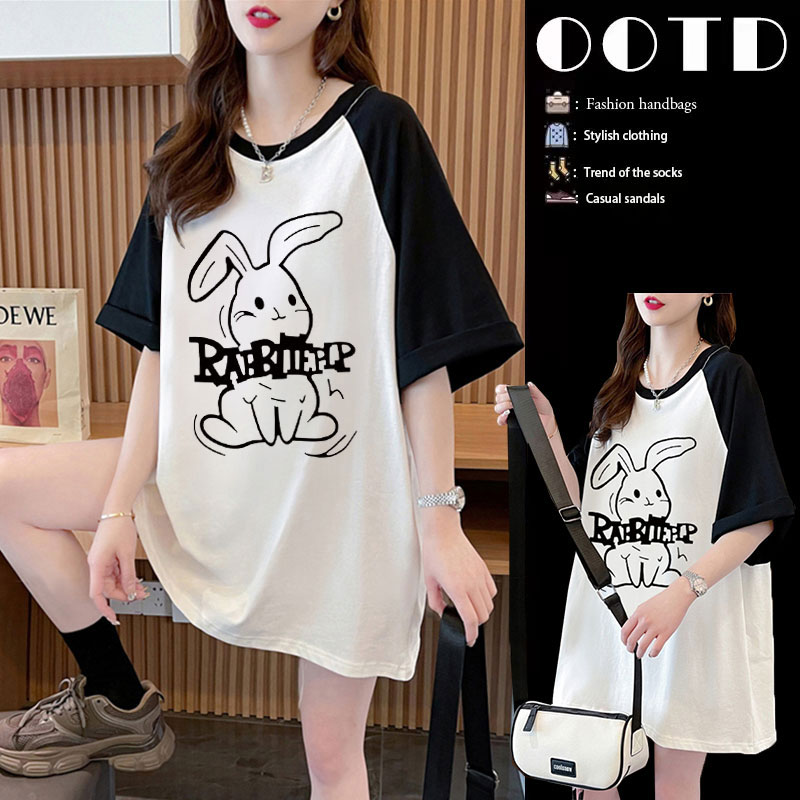 เสื้อยืดคนอ้วนแบบโอเวอร์ไซส์แบบ ulzzang fashion สนใจทักแชท