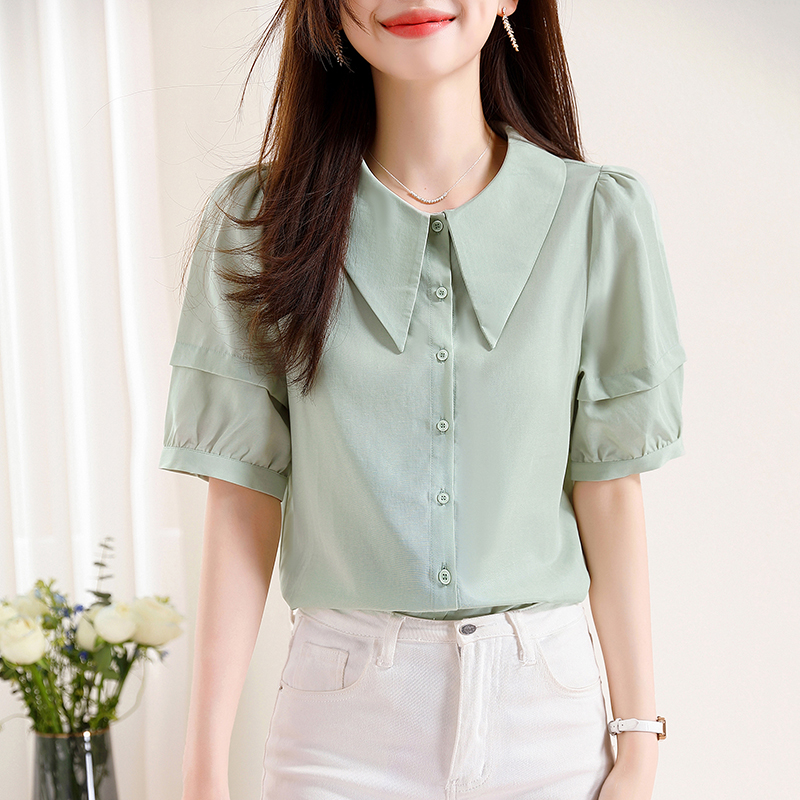 เสื้อเชิ้ตผู้หญิงแขนยาว เสื้อเชิ้ตผู้หญิงใส่ทํางาน 390 บาทต่อชิ้น ฟรีค่าจัดส่ง