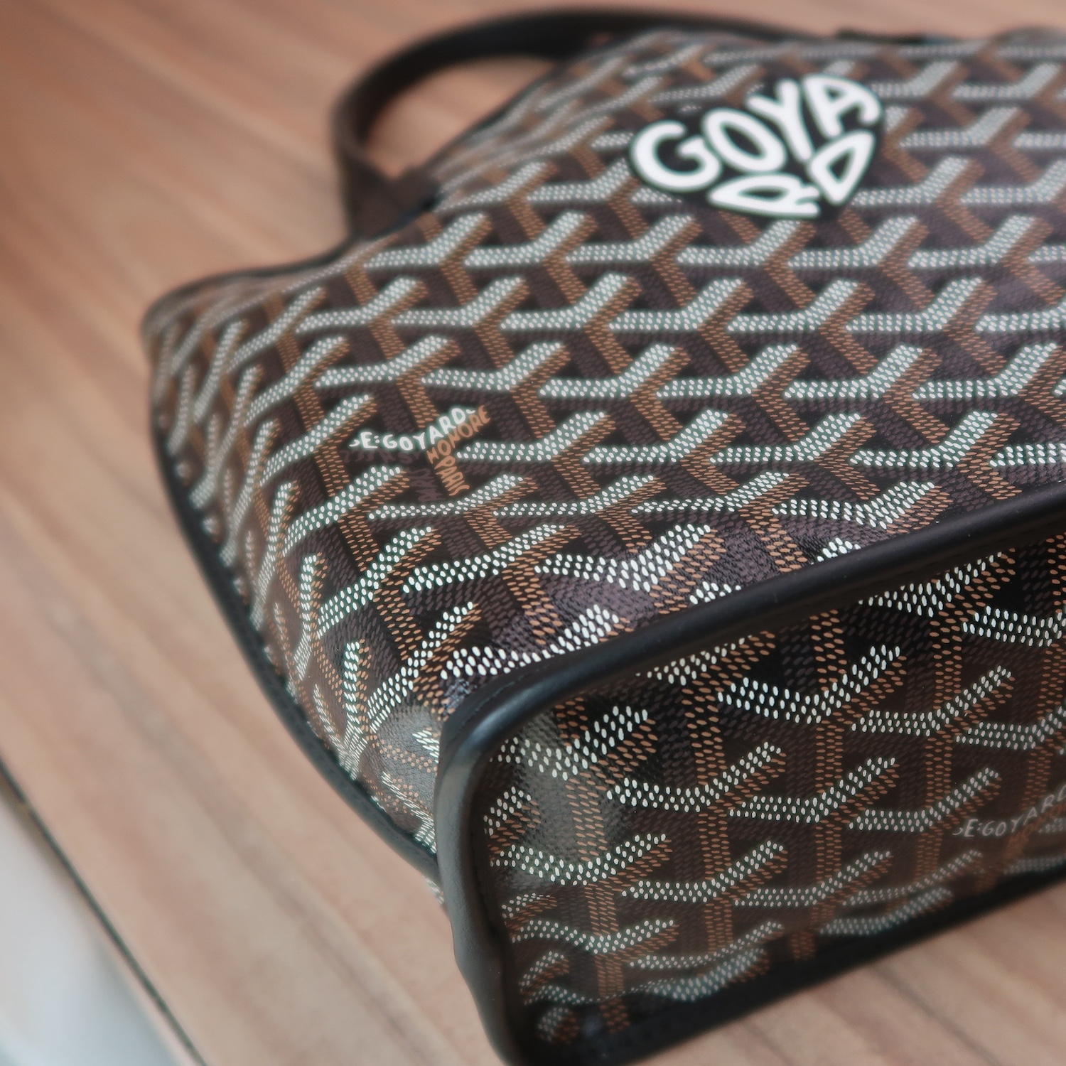 Goyard Black Monogram Heart Anjou Mini Bag (Full Set 2024)
