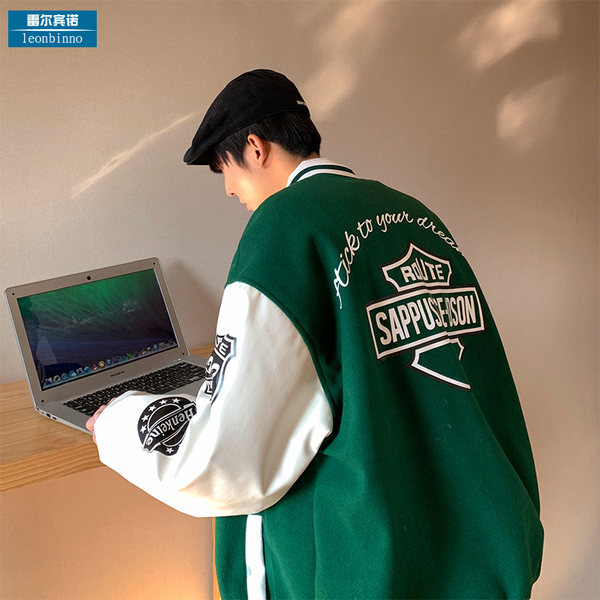 เสื้อแจ็คเก็ตเบสบอล เสื้อคลุม เสื้อแขนยาวสไตล์เกาหลี