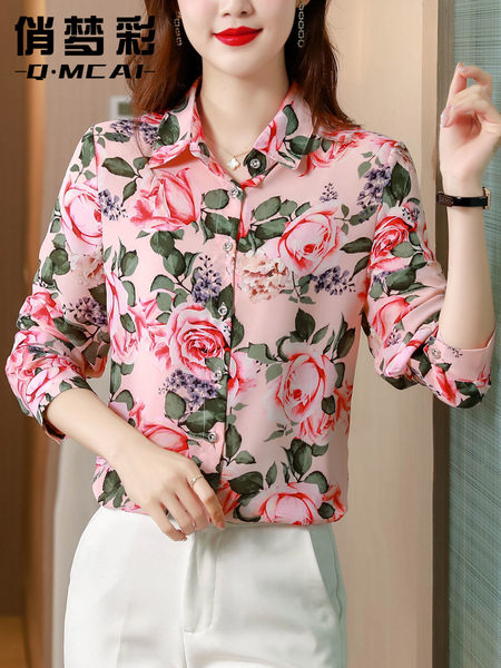 เสื้อเชิ้ต เสื้อเชิ้ตชีฟอง ลายสวยๆฟรีค่าส่ง