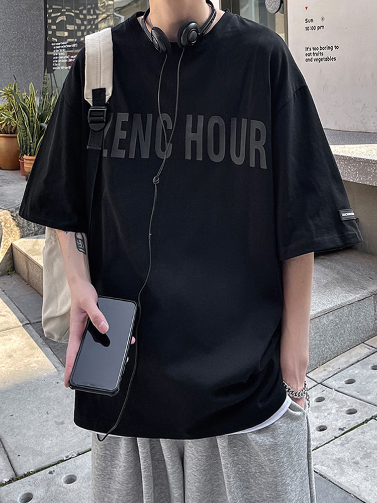 เสื้อยืดผู้ชายอ้วน S-5XL(อกเสื้อ39-51นิ้ว)
