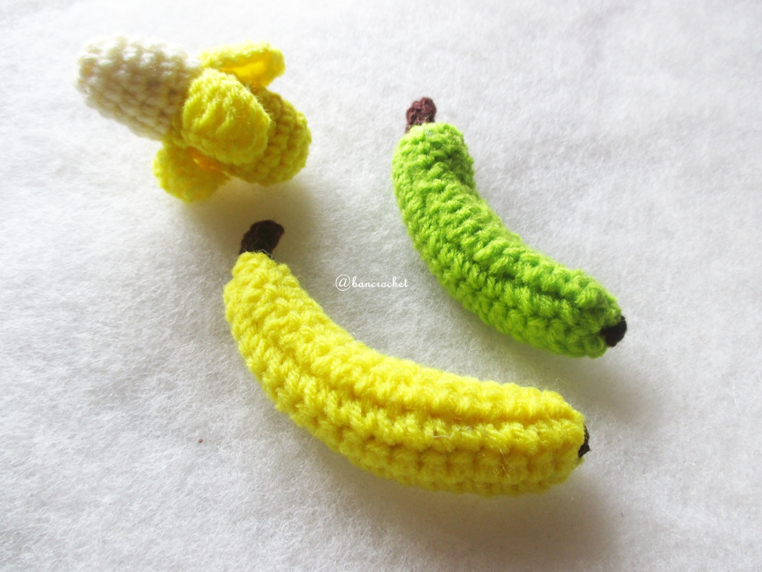 กล้วยถักโครเชต์ banana fruit crochet