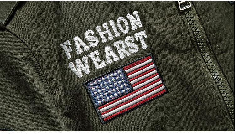 เสื้อแจ็คเก็ต แบบซิปหน้า ใส่เที่ยว Jacket ลำลองผู้ชาย สไตล์อเมริกัน ใส่เท่ ใส่สวย 651200