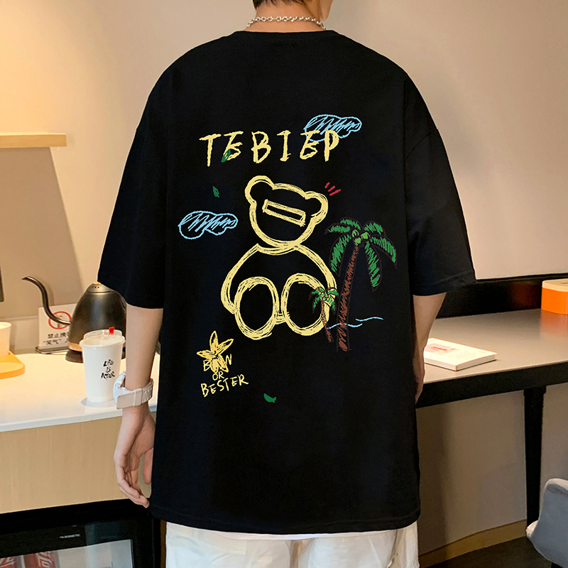 เสื้อยืดผู้ชายอ้วน M-5XL