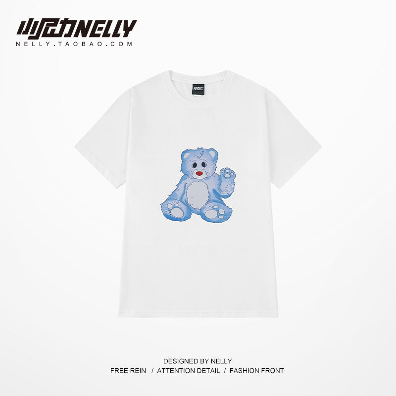 เสื้อยืดคอกลม ผู้ชาย เสื้อยืดผู้ชายเกาหลี เสื้อยืดเกาหลี แบรนด์ NELLY