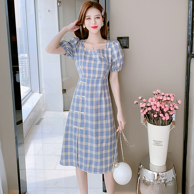 ชุดเดรสสั้น ชุดเดรสสั้นลายดอก ชุดเดรสสั้นวัยรุ่น By Meiyi women's clothing