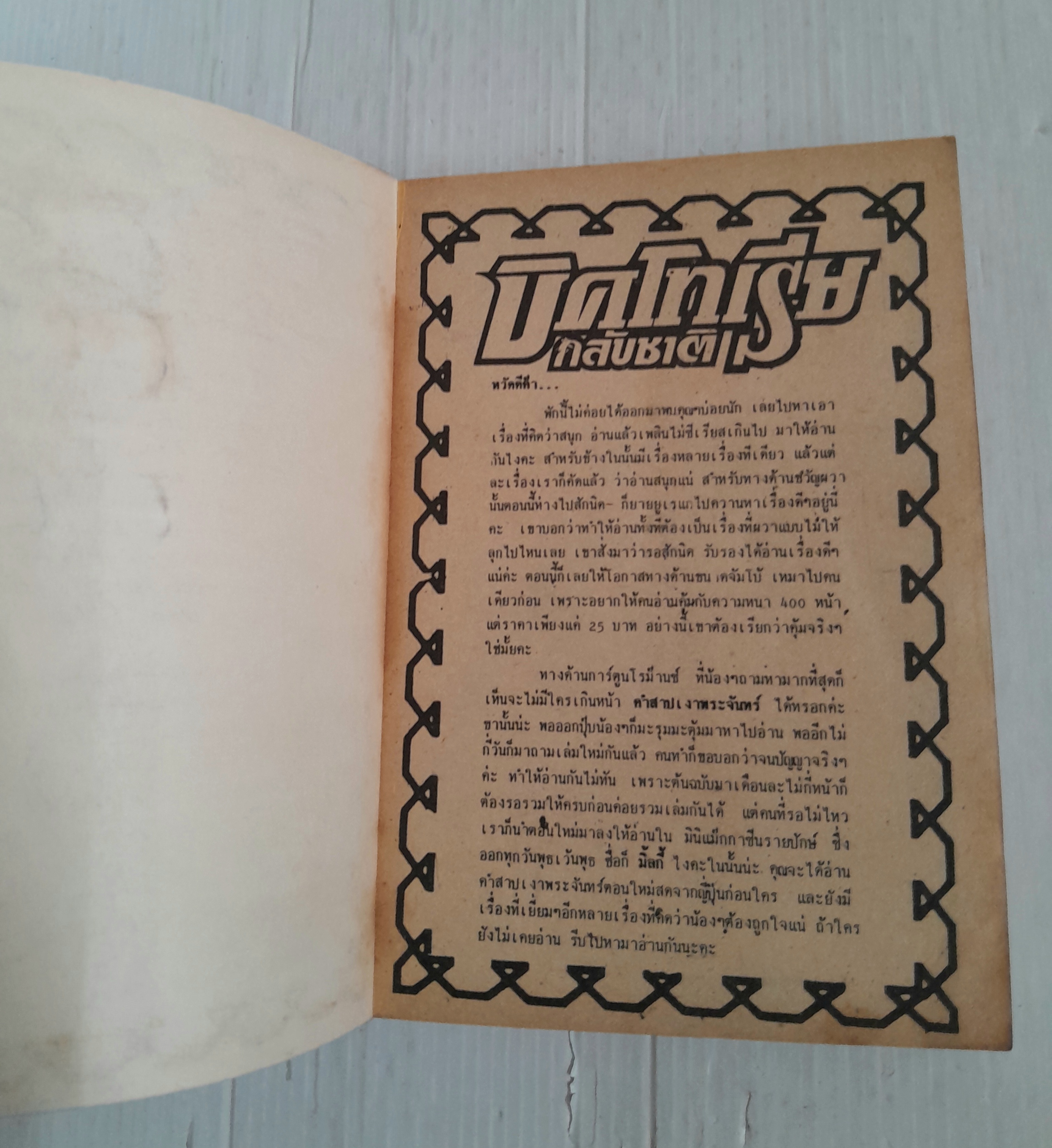 บิคโทเรียกลับชาติ (เล่มเดียวจบ)