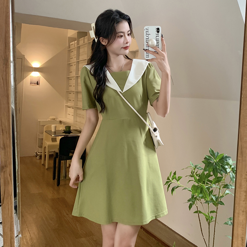 เดรสวัยรุ่น-เดรสคนอ้วนวัยรุ่น L-4XL(อก38-46 นิ้ว)