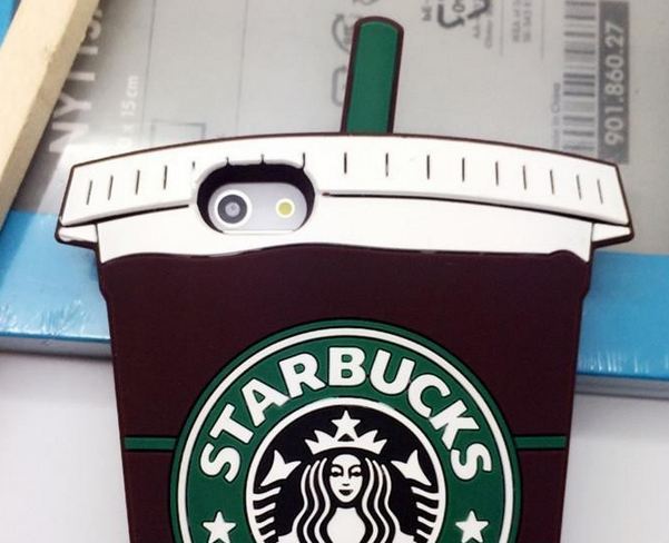 เคส iphone 6 6 plus ขนาด 4.7 และ 5.5 นิ้ว เคส 3D ซิลิโคนอย่างดี ลาย แก้วกาแฟ Starbucks 706218