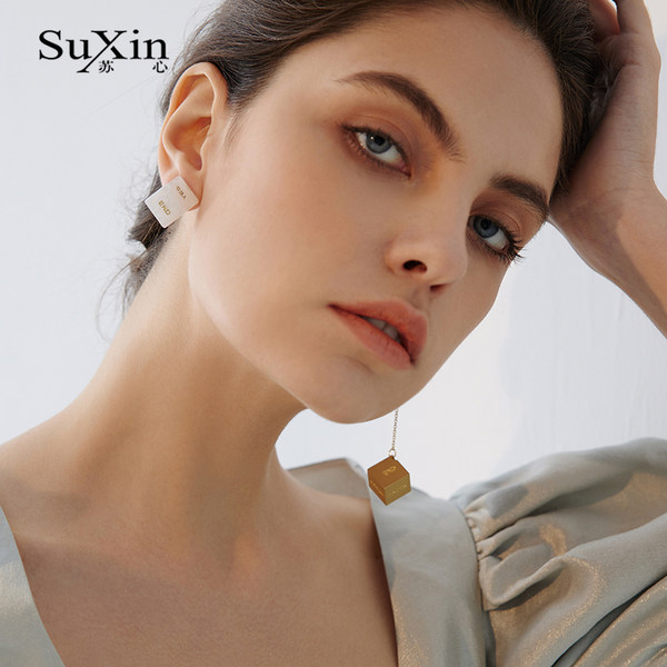 ตุ้มหู ต่างหู ต่างหูผู้หญิง By SuXin