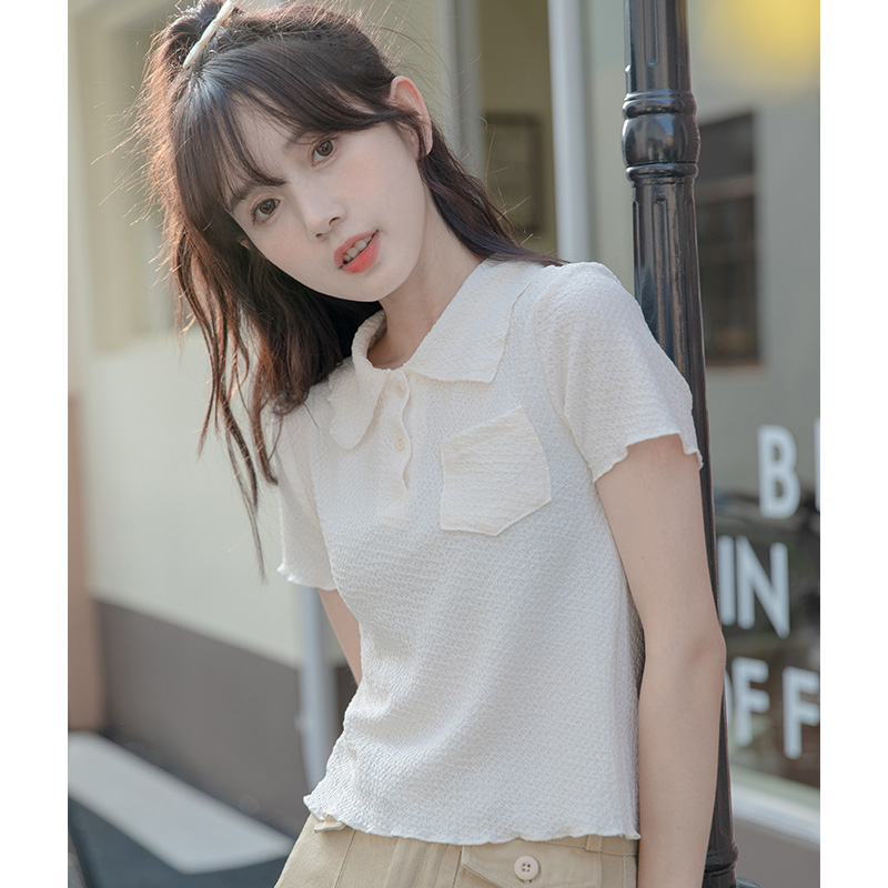 เสื้อผ้าวัยรุ่นเกาหลี เสื้อยืดวัยรุ่นผู้หญิง มีขนาด S M L XL