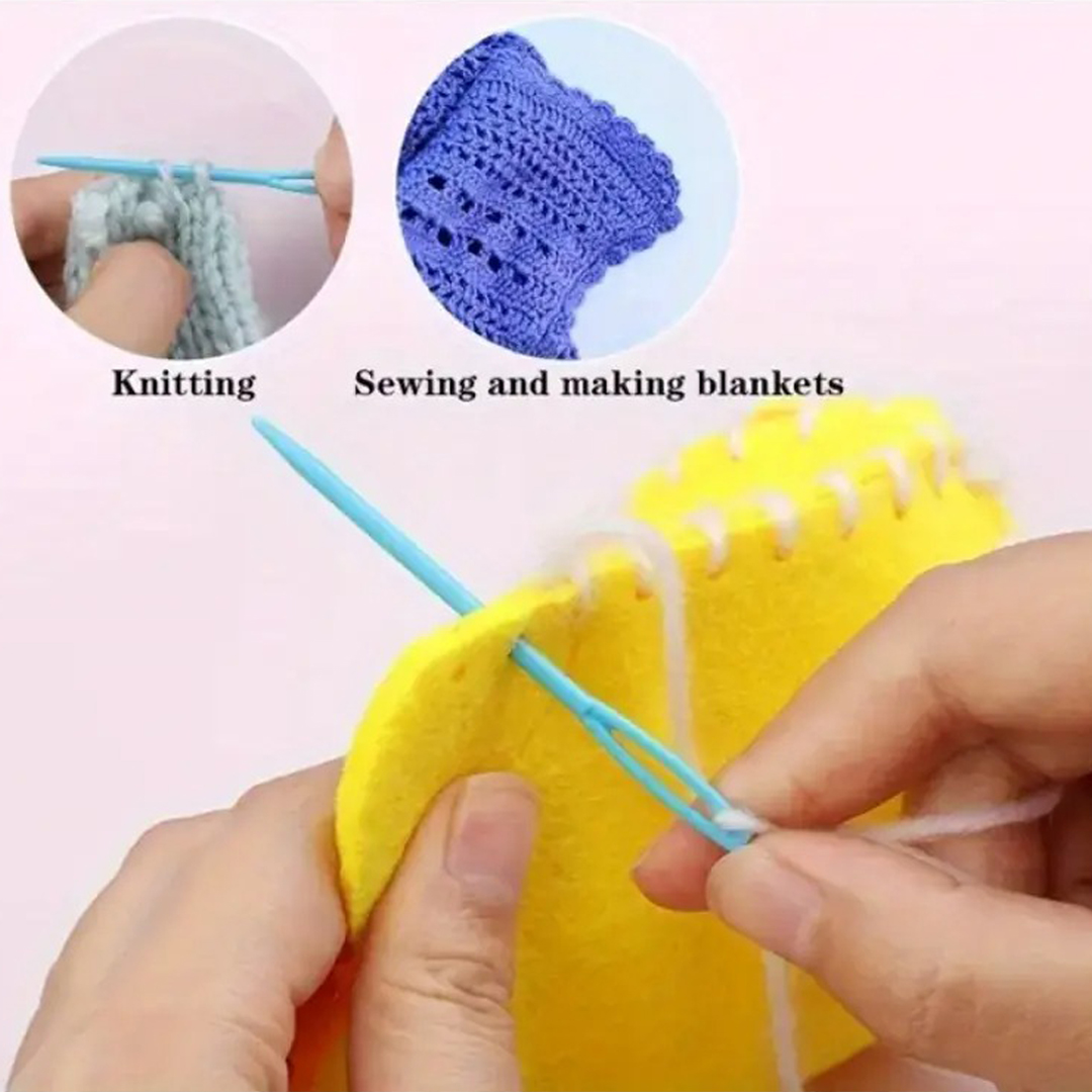 เข็มเย็บไหมพรมพลาสติก (แพ็ค 6 ชิ้น)